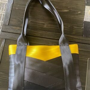 Purse and wallet Black Yellow - Seatbelt